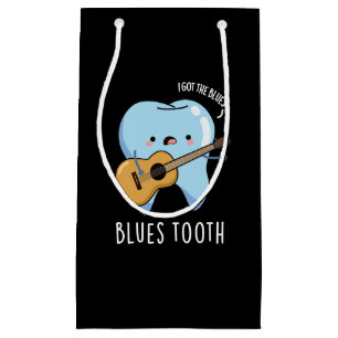 Blues Tooth Funny Dental Music Pun Mörk BG