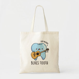 Blues Tooth Funny Dental Music Pun Tygkasse