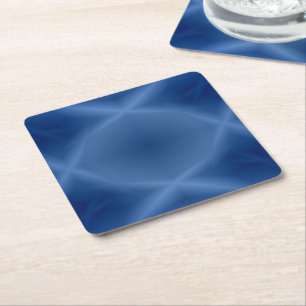 Blues Underlägg Papper Kvadrat