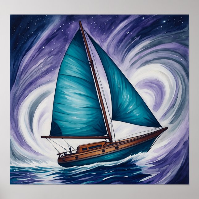 BlueSailBoat Poster (Framsidan)