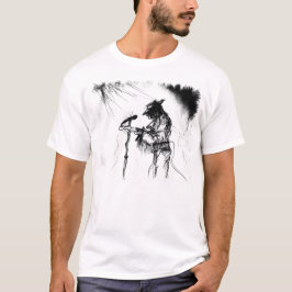 Bluesmusik Live Band Gitarr Sketch Art T Shirt