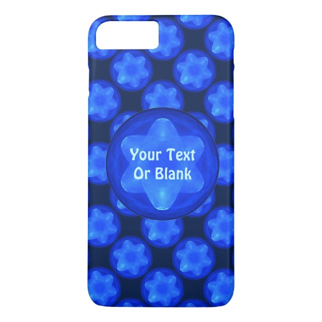 Bluestar Fractal Case-Mate iPhone Skal (Baksida)