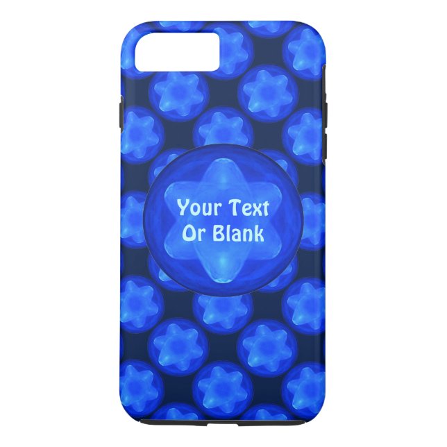 Bluestar Fractal Case-Mate iPhone Skal (Baksida)