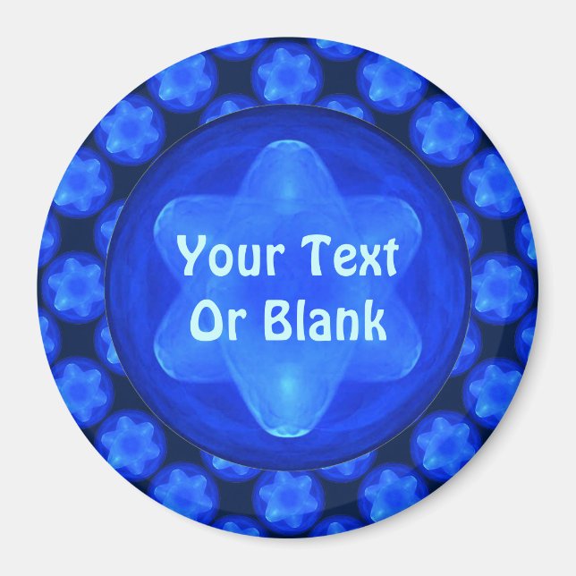 Bluestar Fractal Magnet (Framsidan)