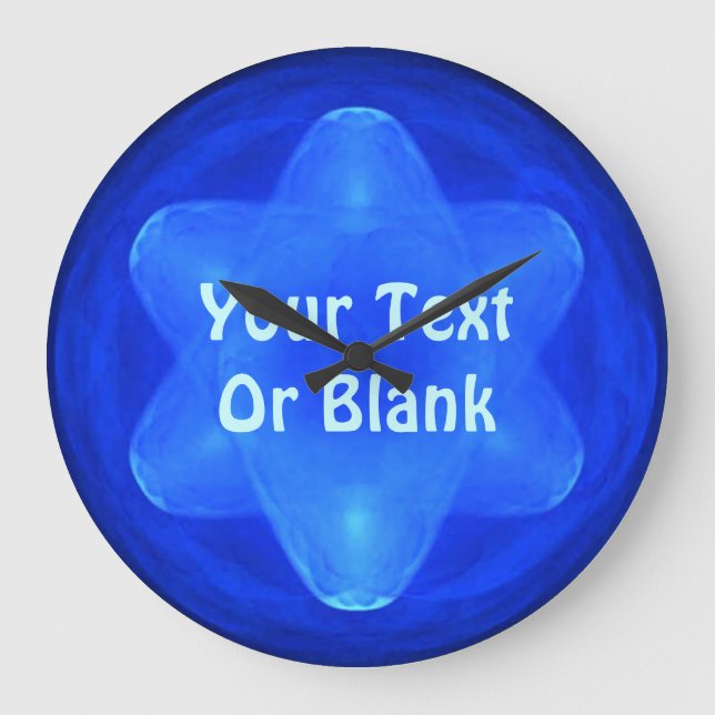 Bluestar Fractal Stor Klocka (Framsida)