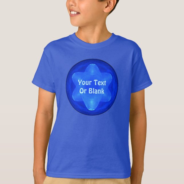 Bluestar Fractal T Shirt (Framsida)