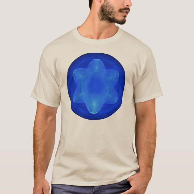 Bluestar on White Tee (Framsida)
