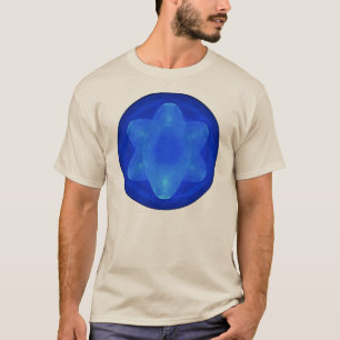 Bluestar on White Tee Shirt