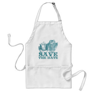 Bluestone Teal Western Horse Ranch Farm Bröllop Förkläde