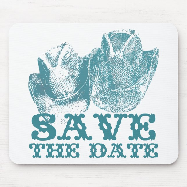 Bluestone Teal Western Horse Ranch Farm Bröllop Musmatta (Framsidan)