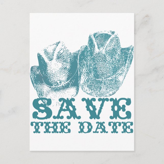 Bluestone Teal Western Horse Ranch Farm Bröllop Vykort (Framsida)