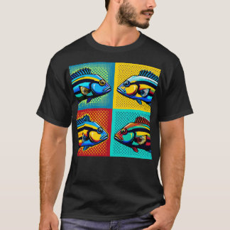Bluestreak Cleaner Wrasse Art Trendig Marine Life T Shirt