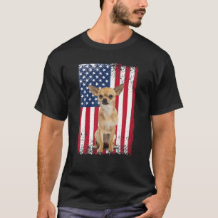 Bluetick Coonhound 4 juli Amerikanska USA flagga H T Shirt