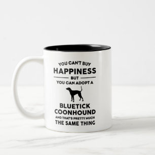 Bluetick Coonhound Adoption Lycka Två-Tonad Mugg