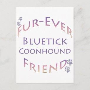 Bluetick Coonhound Furever Vykort