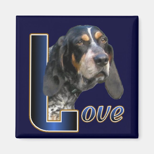 Bluetick Coonhound Gifts Magnet (Framsidan)