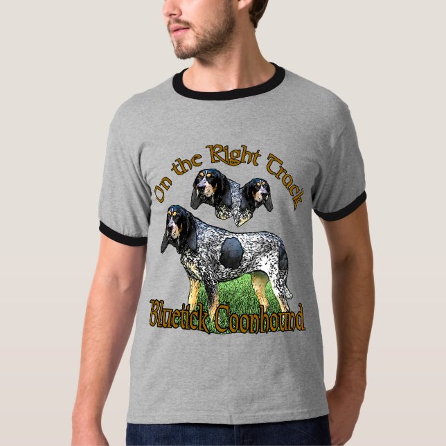 Bluetick Coonhound Gifts Tee (Framsida)