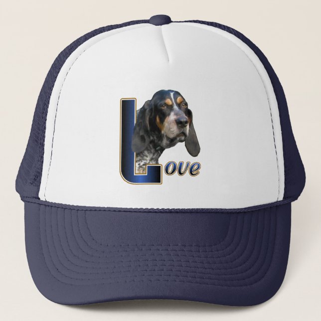 Bluetick Coonhound Gifts Truckerkeps (Framsida)