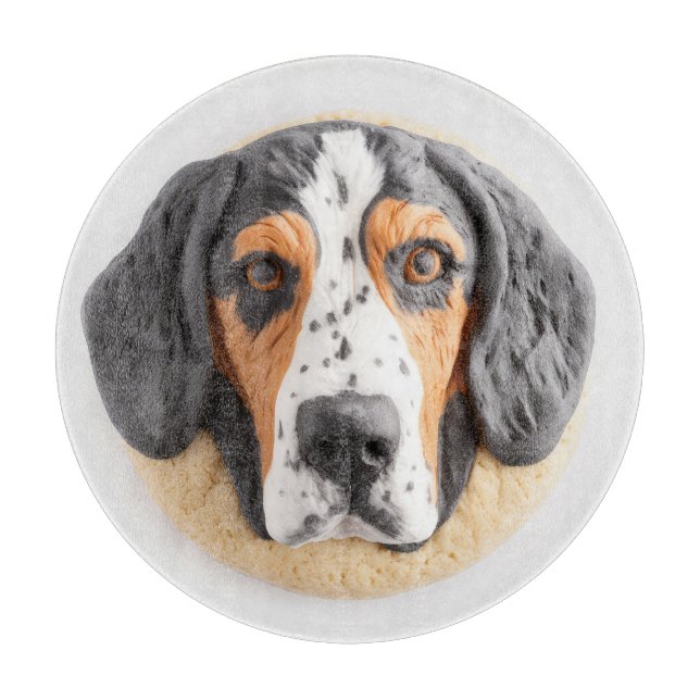 Bluetick Coonhound Hund 3D Inspirerad (Framsidan)