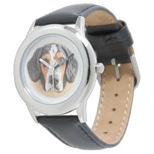 Bluetick Coonhound Hund 3D Inspirerad Armbandsur