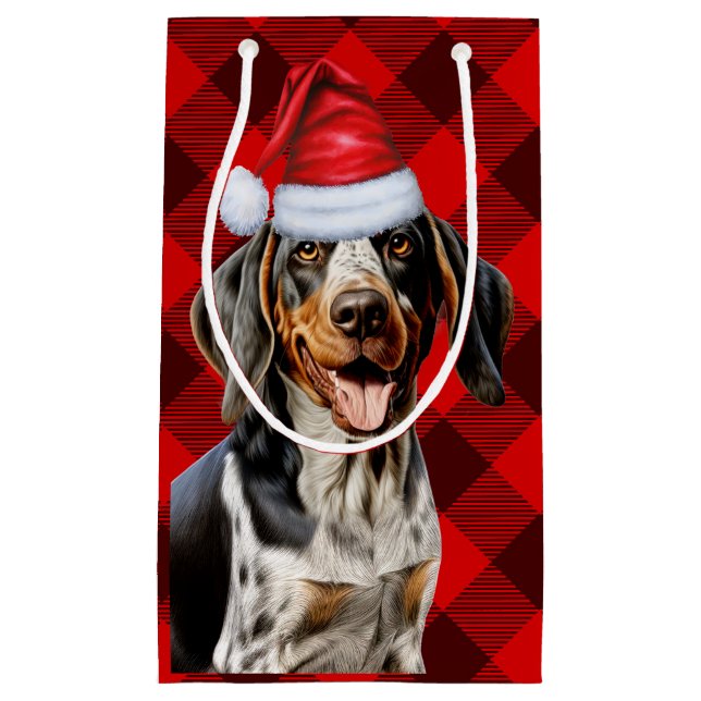 Bluetick Coonhound Hund Festive Play jul (Framsidan)