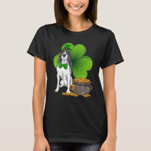 Bluetick Coonhound Hund Irish Leprechaun Saint St T Shirt