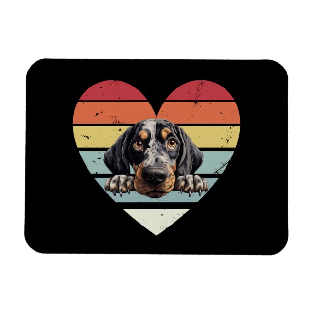 Bluetick Coonhound Hund Magnet (Horisontell)