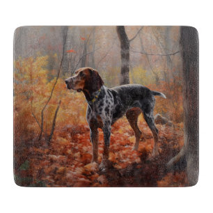 Bluetick Coonhound i Höst löv Fall Inspire