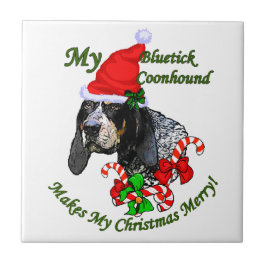 Bluetick Coonhound jul Kakelplatta