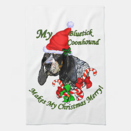 Bluetick Coonhound jul Kökshandduk