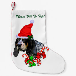 Bluetick Coonhound jul Liten Julstrumpa