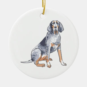 Bluetick Coonhound Julgransprydnad Keramik
