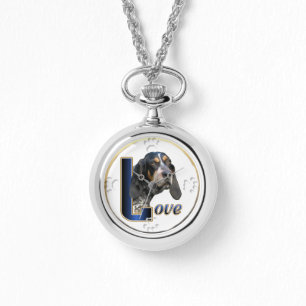 Bluetick Coonhound Kärlek Gifts Armbandsur
