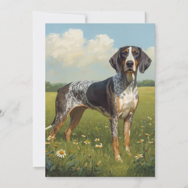 Bluetick Coonhound Kort (Framsida)