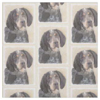 Bluetick Coonhound-målning - Söt Original Hundkons Tyg
