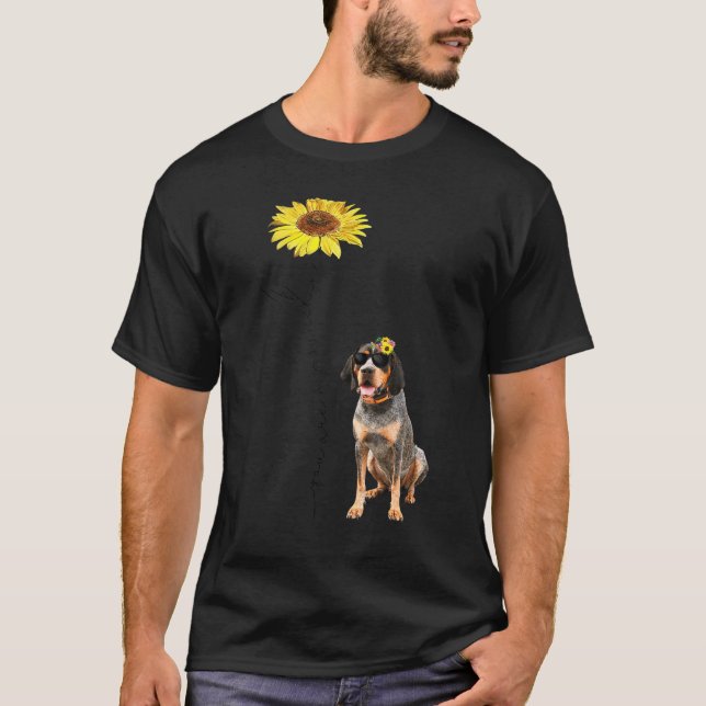 Bluetick Coonhound my Friends My Sunshine T Shirt (Framsida)