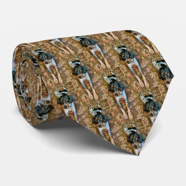 Bluetick Coonhound Necktie Slips (Rullad)