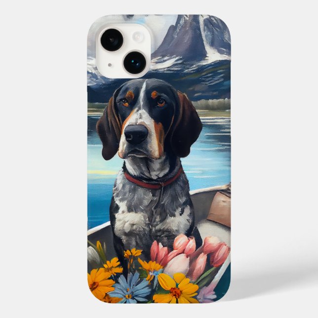 Bluetick Coonhound på en paddel: Ett naturskönt äv (Baksida)