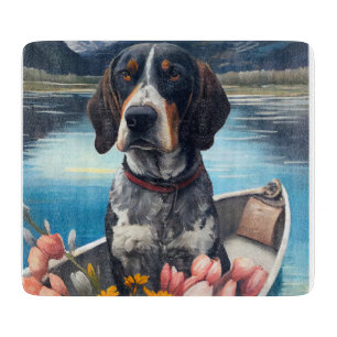 Bluetick Coonhound på en paddel: Ett naturskönt äv