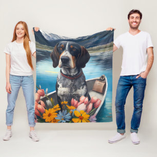 Bluetick Coonhound på en Paddle: En Scenia Äventyr Fleecefilt