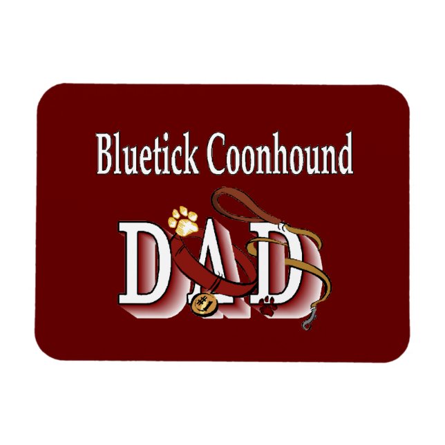 Bluetick Coonhound Pappa Magnet (Horisontell)