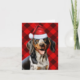 Bluetick Coonhound Red Buffalo Play jul Helgkort