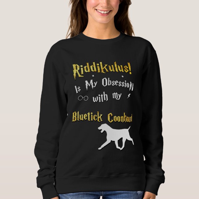 Bluetick Coonhound   Riddikulus Bluetick Coonhound T Shirt (Framsida)