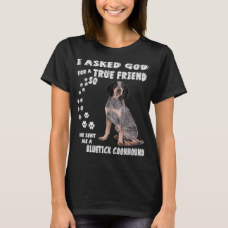 Bluetick Coonhound som säger Mamma Pappa Print, Ra T Shirt