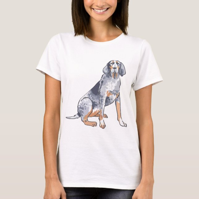 Bluetick Coonhound T Shirt (Framsida)