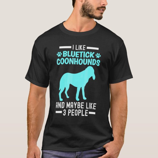 Bluetick Coonhound T Shirt (Framsida)