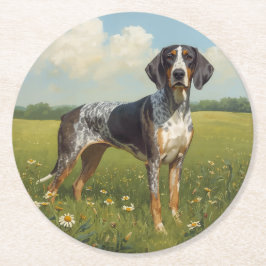 Bluetick Coonhound Underlägg Papper Rund