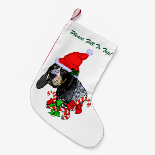 Bluetick Coonhoundjul Liten Julstrumpa