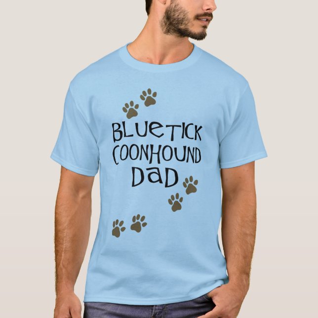 Bluetick Coonhoundpappa Tee Shirt (Framsida)