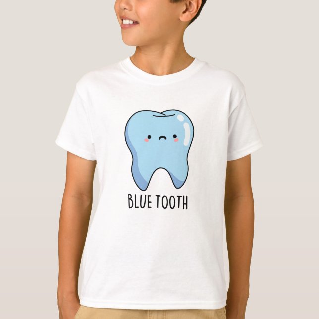 Bluetooth Funny Technical Blue Tooth Pun T Shirt (Framsida)